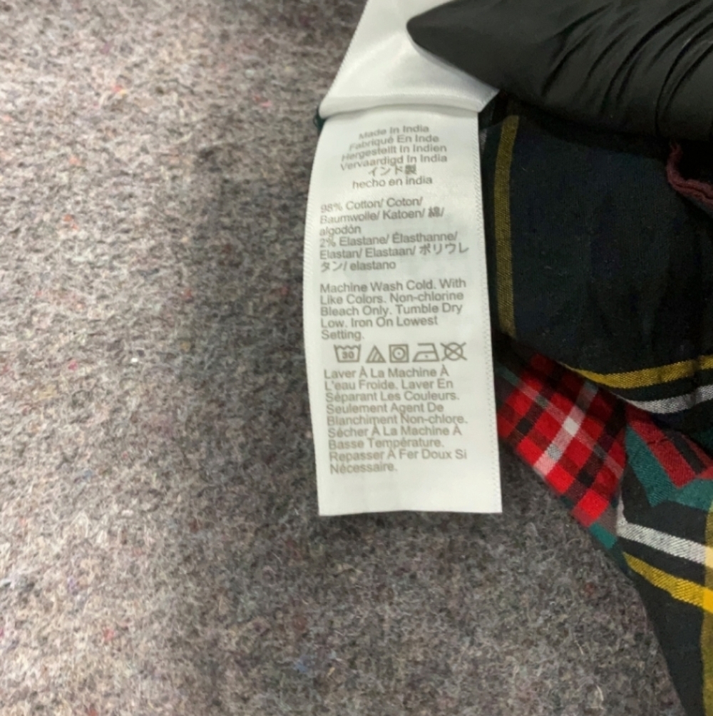 J.Crew Factory Black Plaid Flannel Shirtdress 8 $70 Retail - Picture 8 of 9